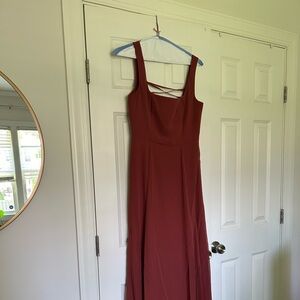 David’s Bridal Celebrate DB studio bridesmaid dress, cinnamon, size 8